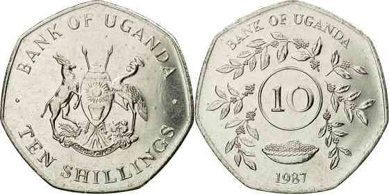 Uganda Уганда - 10 Shillings 1987 UNC Полтава