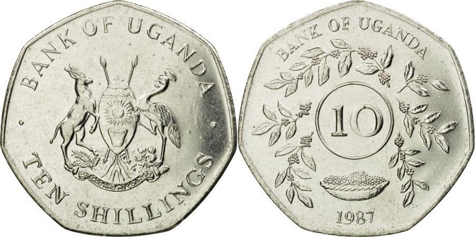Uganda Уганда - 10 Shillings 1987 UNC Полтава - фото 1