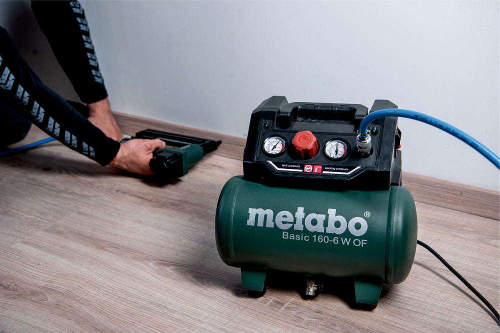 Компресор переносний Metabo Basic 160-6 W OF (601501000): 160 л/хв., 900Вт, 6 бар Київ - фото 16