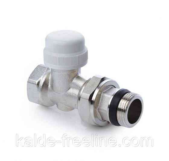 Термостатичний радіаторний клапан EUROPRODUCT прямий 1/2" з американкою Харків