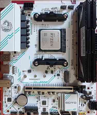Игровой комплект SOYO B450 PRO + Ryzen 3600 / 5500 + ddr4 16gb (2×8) Киев