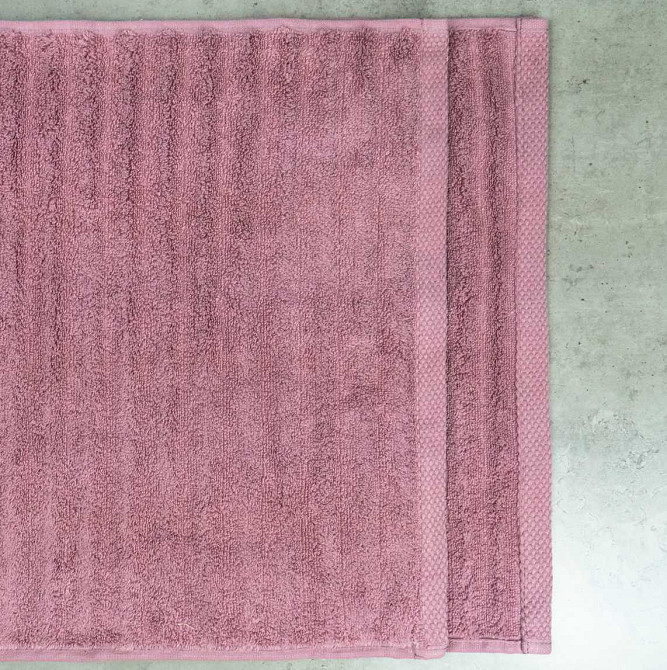 Великий банний махровий рушник 100x150см Преміум якості Зеро Твіст Bubbles 550г/м2 (Пудра) Суми - фото 4