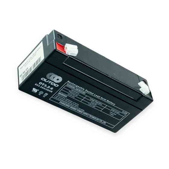 Аккумулятор 3.3A (134x34x61) SLA промышленный черный 6V Мукачево