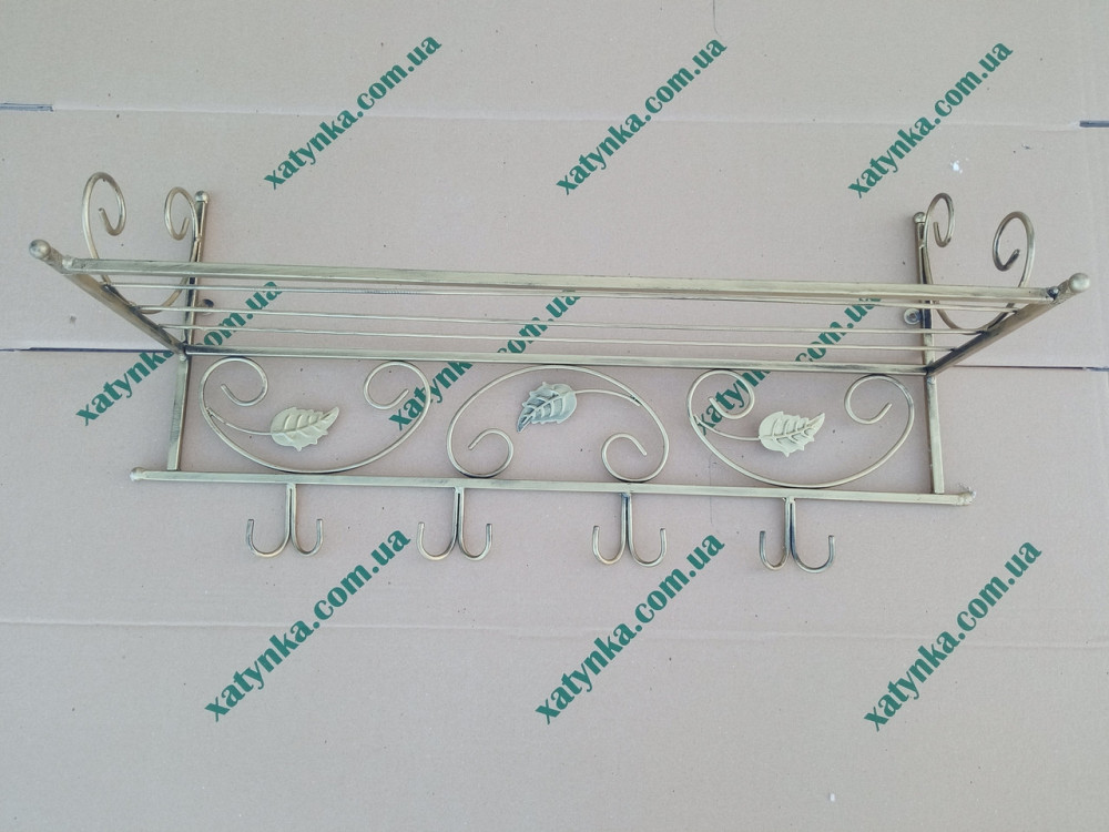 Вішалка кована настінна середня M-081 для одягу Київ - фото 7