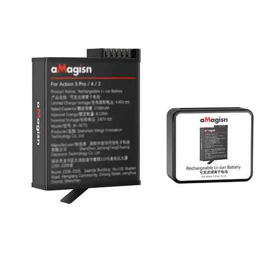Акумулятор Action 6/5 Pro/Osmo 360 2100мАгод термостійкий aMagisn AA21 Київ