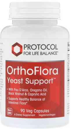Поддержка кишечной микрофлоры Protocol for Life Balance OrthoFlora Yeast Support 90  капс Киев