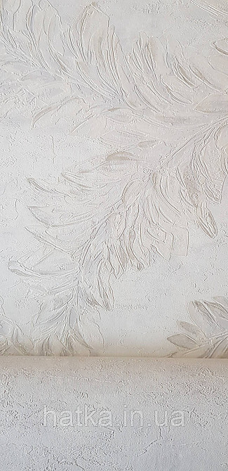 Шпалери вінілові на флізеліні Grandeco Anita1,06х10 гілки листя структурні білі Київ - фото 3