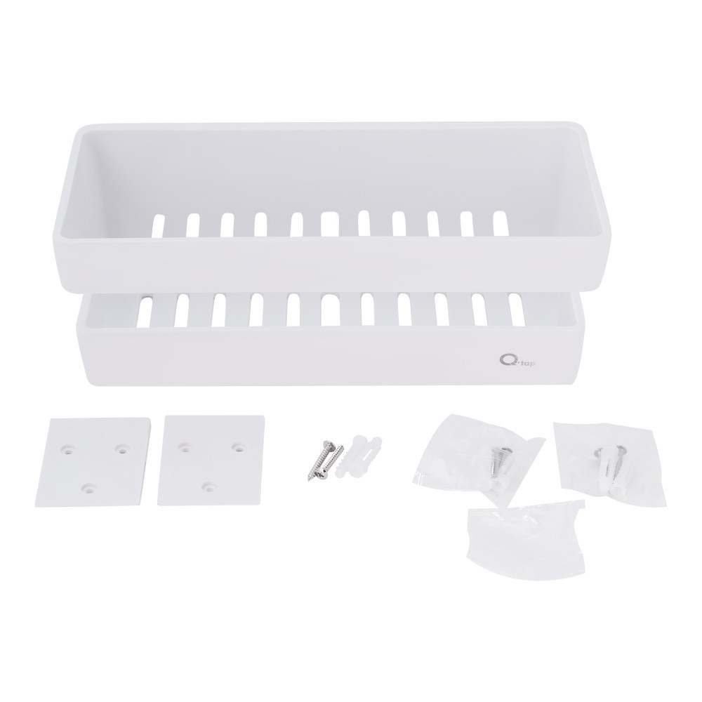 Полка универсальная Qtap Police пластиковая QTPL02 White Киев - изображение 5