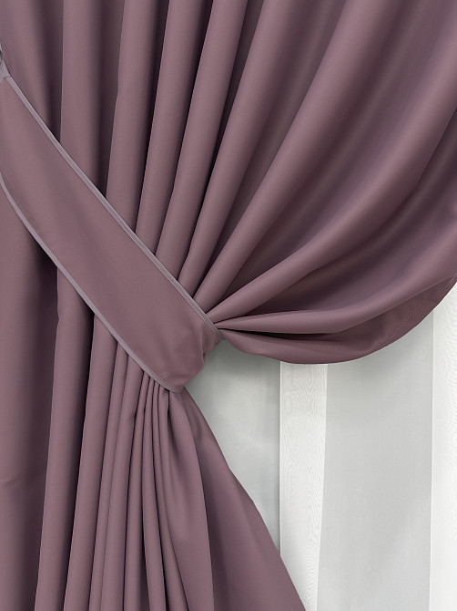 Комплект готових штор VR-Textil Блекаут Midnight № 1231ш Марсала 150х290 см 2 шт (33-0078) Київ - фото 13