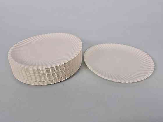 Паперова тарілка біла 100 шт. діаметр 165 мм (1 пачка) Харків