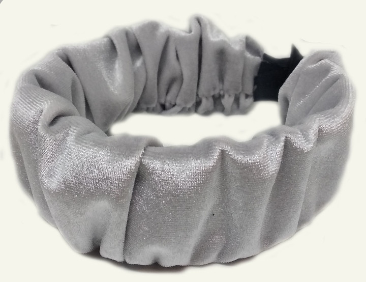 Ободок для волосся об'ємний сірий Київ - фото 1