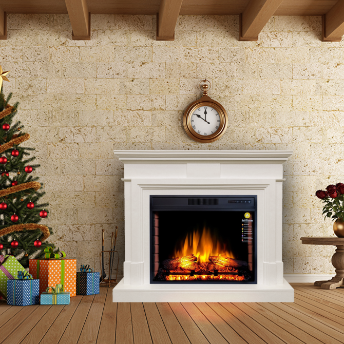 Камінокомплект ArtiFlame STAMFORD AF28S БІЛИЙ Б'ЯНКО (зі звуком) Львів - фото 2