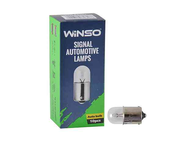 Лампа накаливания Winso 12V R10W 10W BA15s, 10шт Київ