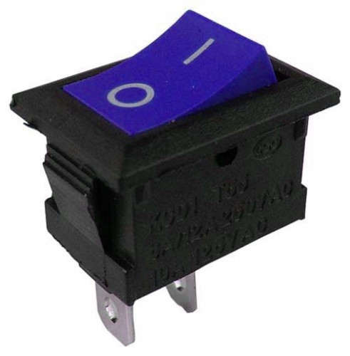 Вимикач KCD101 PRK-0001A клавішний міні синій Полтава - фото 1