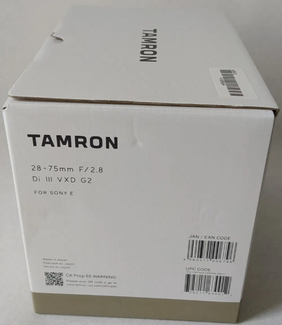 Объектив: Tamron 28-75mm f/2.8 Di III VXD G2 (Sony -E) Харьков - изображение 2