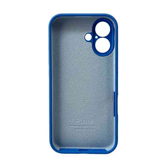 Чохол для смартфона Silicone Full Case AA Camera Protect for Apple iPhone 16 3,Royal Blue Киев