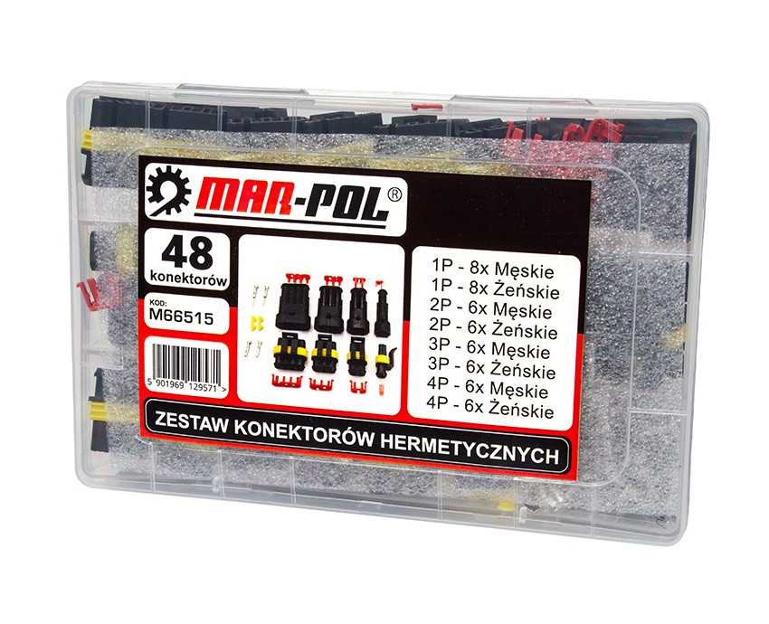 Набор герметичных соединителей для электрических контактов 48 шт Mar-Pol (M66515) Нововолынск - изображение 9