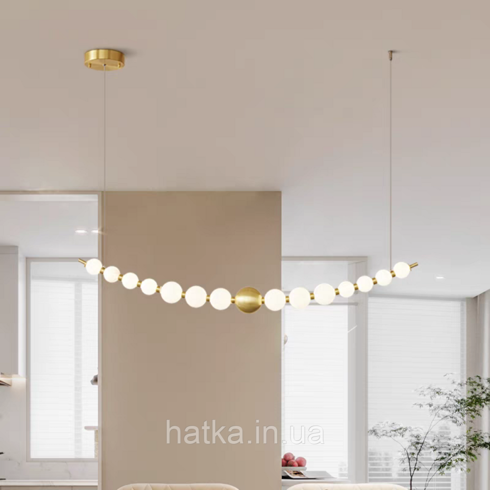 Люстра сучасна підвісна перлина VALESO G3872-15 Copper 27W Київ - фото 4