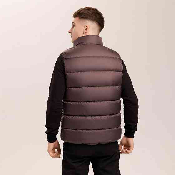 Чоловіча шоколадна жилетка Pobedov Puffer Київ