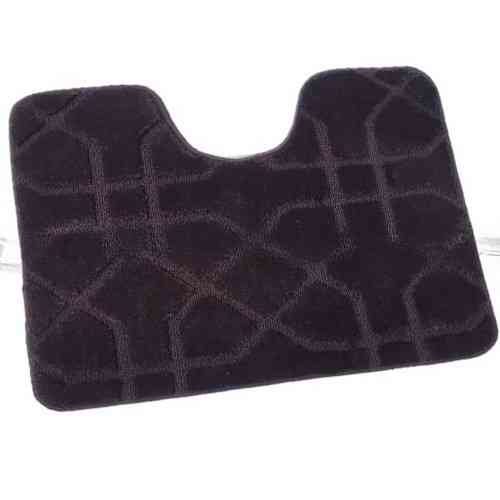 Килимок для ванних кімнат поліпропіленовий TM DarianA Standard u-cut 60*50 шоколадний геометрія Житомир