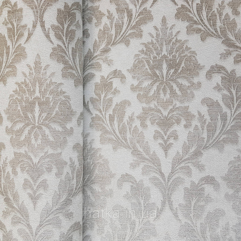Обои виниловые на флизелине Rasch Raymond 1.06х10 вензель серебристый на светло сером 957037 Киев - изображение 1