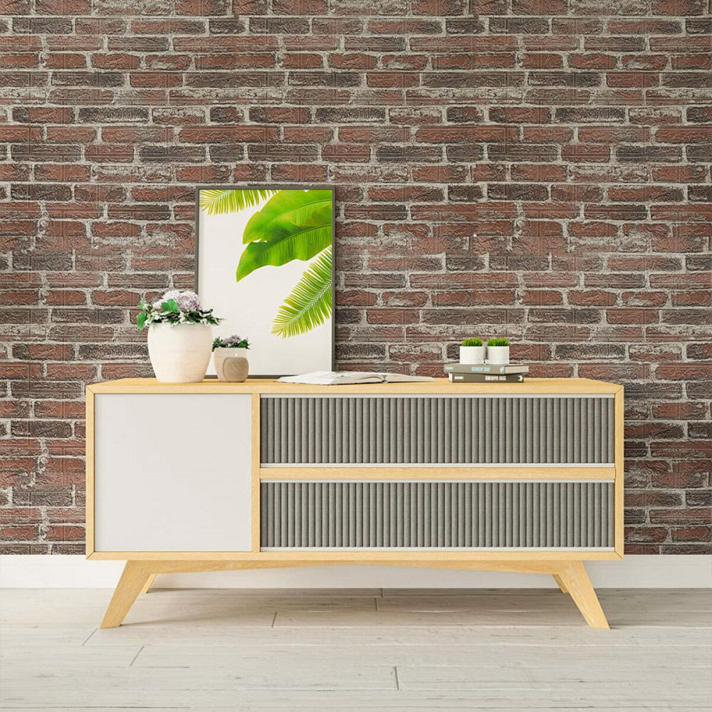 Самоклеюча 3D панель Червона Катеринославська цегла Київ - фото 8