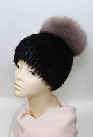 Шапка хутряна жіноча Бон Адріана Чорний Харків