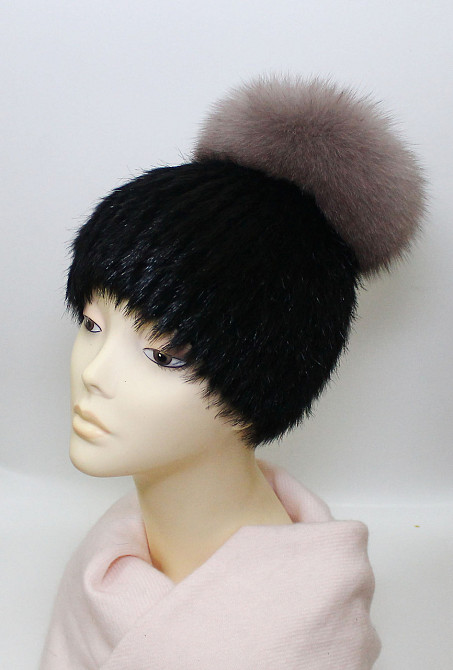 Шапка хутряна жіноча Бон Адріана Чорний Харків - фото 2