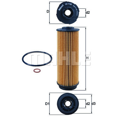 Фильтр масляный KOLBENSCHMIDT OX1146DECO Винница - изображение 1