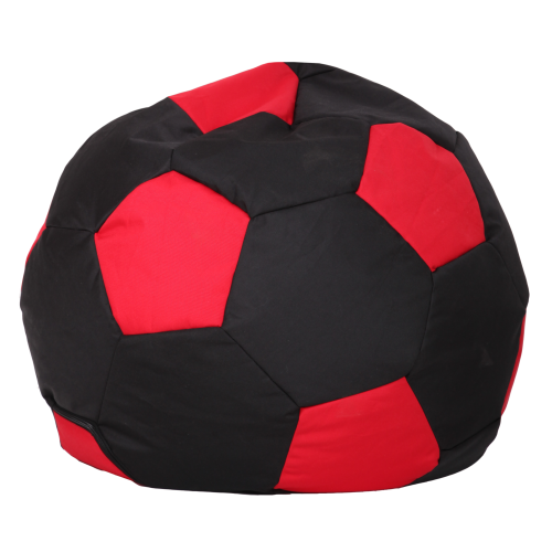 Крісло-мішок М'яч Хатка середній Чорний з червоним Київ