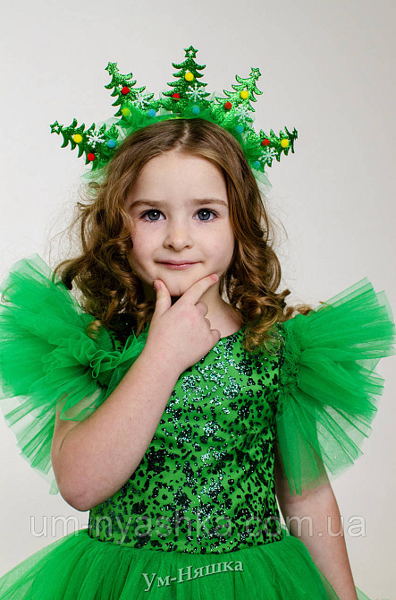 Зеленое пышное платье Елочка, Весна, платье Цветочка Кривой Рог - изображение 8