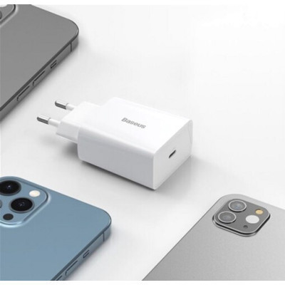 Зарядний пристрій Baseus Speed Mini Quick Charger White (CCFS-SN02) Вінниця - фото 2