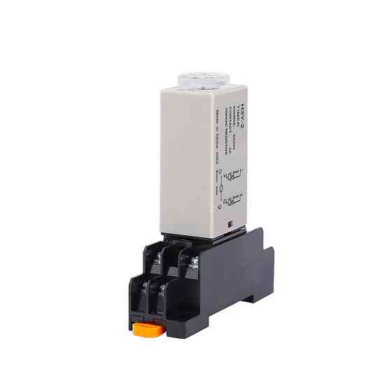 Реле времени 0-30с 24В с колодкой для DIN-рейки Киев