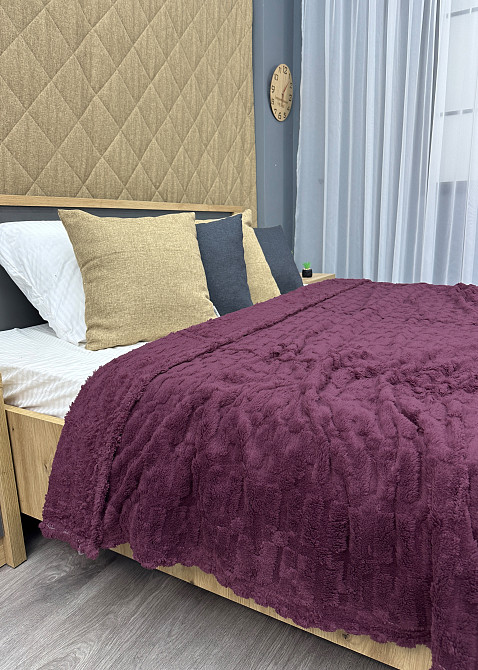 Плед-покривало 200х230 см (+-5см) Сливовый (87-242) Киев - изображение 7