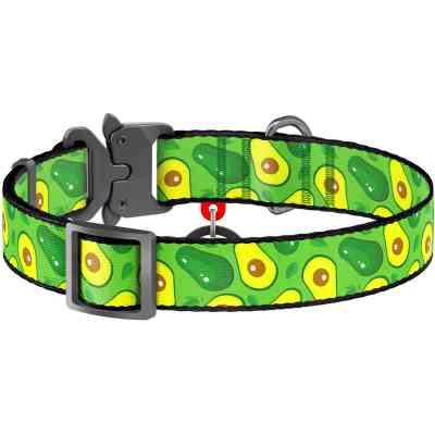 Нашийник для тварин WAUDOG Nylon "Авокадо" металічна пряжка-фастекс М (5138) Вінниця