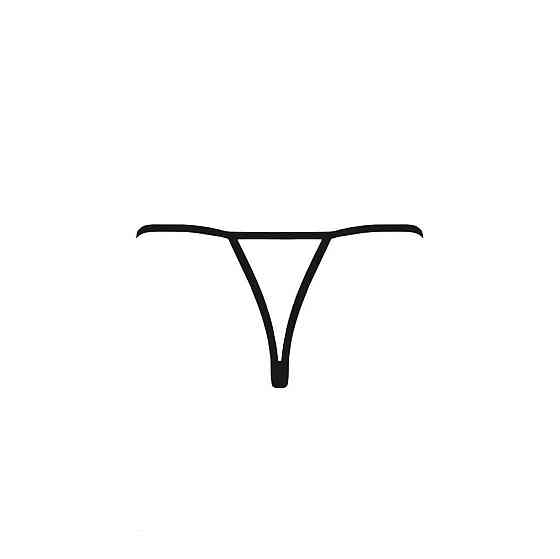 Трусики кружевные с доступом Passion Exclusive VIOLANTE THONG XXL/XXXL, black Sex Aura Киев