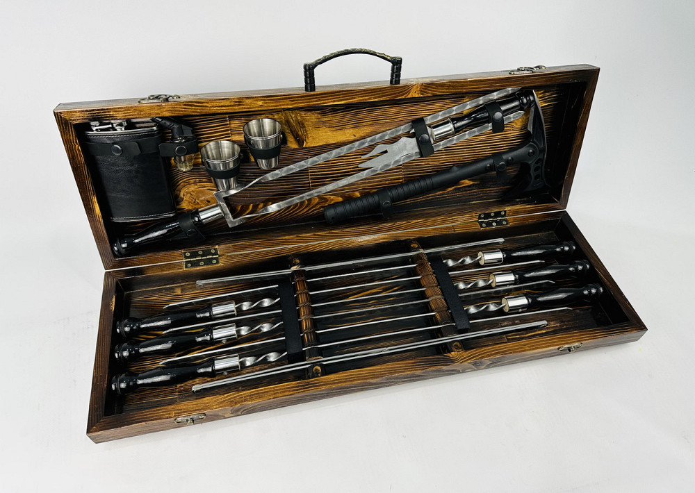 Подарунковий набір шампурів у дерев'яному кейсі BLACK MAX HAPPY DAYS Тернопіль - фото 4