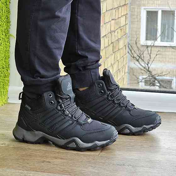 Зимові Кросівки Adidas Terrex Swift з Хутром Чорні Чоловічі Адідас Гортекс (розміри: 41,42,43,44,46) - 00-6 Дніпро