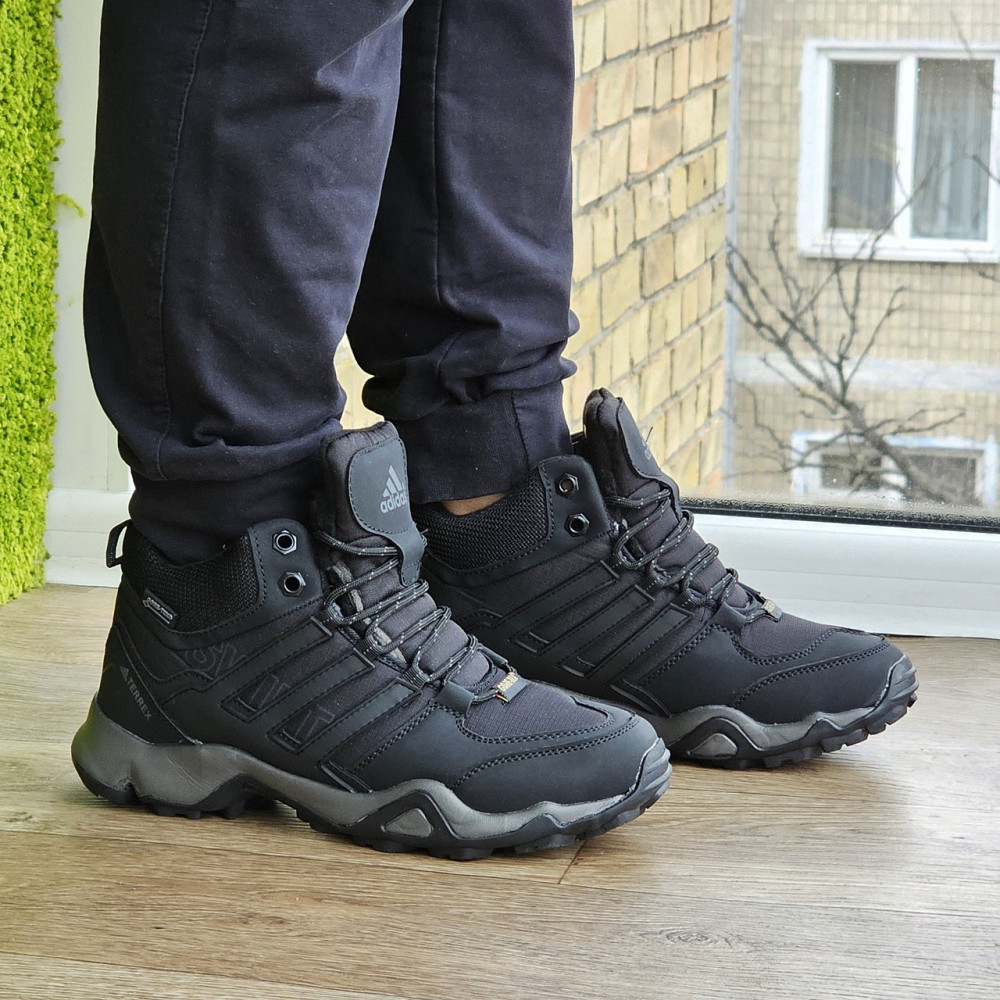 Зимові Кросівки Adidas Terrex Swift з Хутром Чорні Чоловічі Адідас Гортекс (розміри: 41,42,43,44,46) - 00-6 Дніпро - фото 6