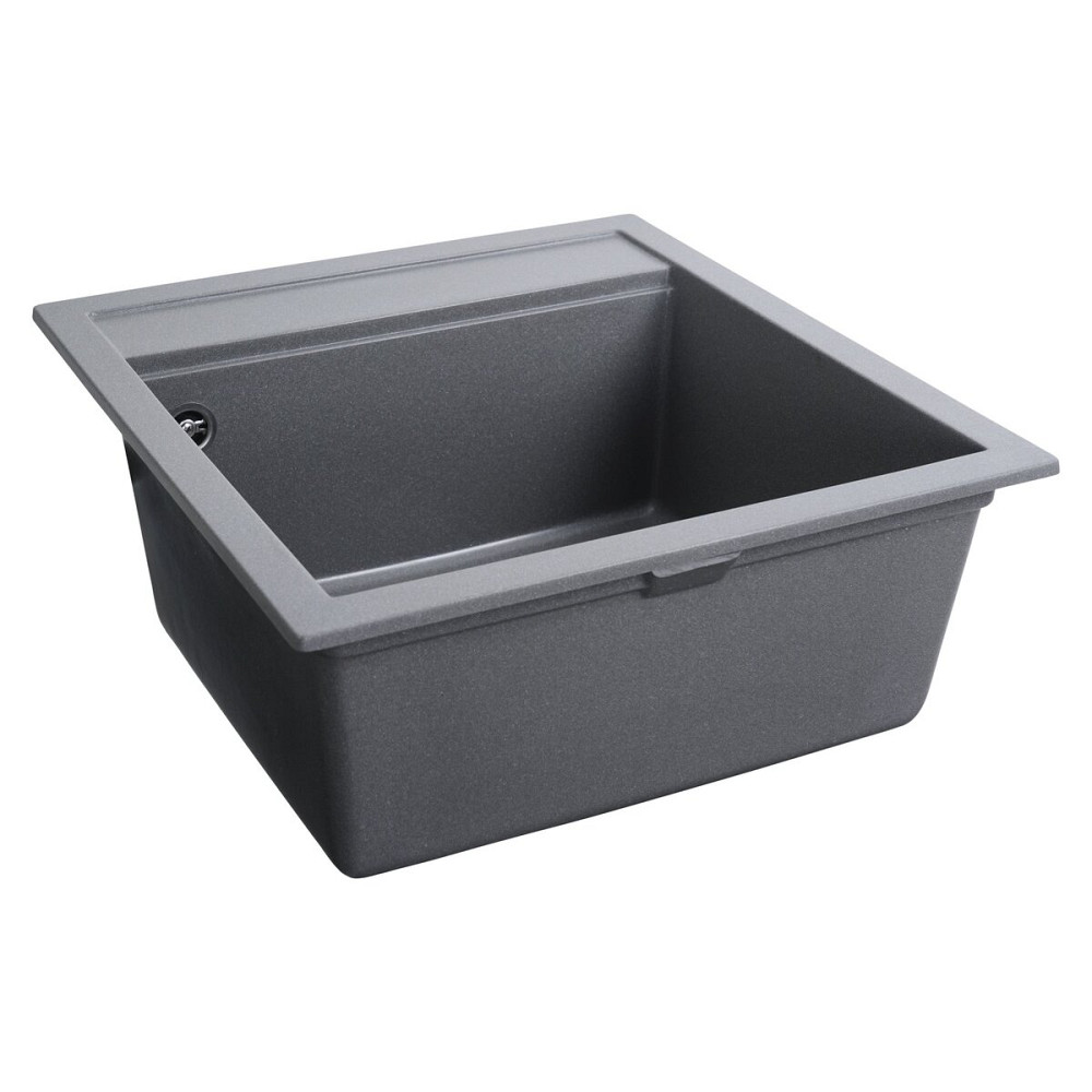 PLATINUM Гранітна мийка для кухні Platinum 5149 FIESTA матова Сірий мусон Київ - фото 5