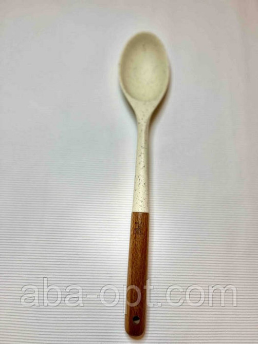 Ложка гарнірна силіконова Крем L 32 см (шт) Одеса - фото 1