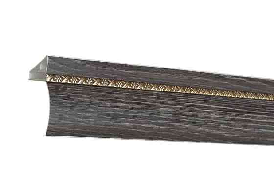 Алюмінієвий карниз БР-12 дуб Шеффілд, молдинг на вибір 3 Бровари