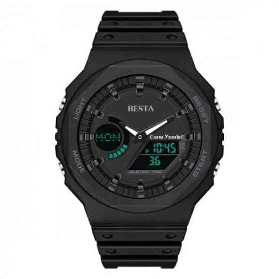 Чоловічий наручний годинник Besta Jocker (Чорний) Київ