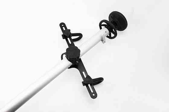 Підставка під 2 велосипеди телескопічна 1,8-3м, регульований кут нахилу велосипеда, алюмінієва, сіра HS-051 Киев