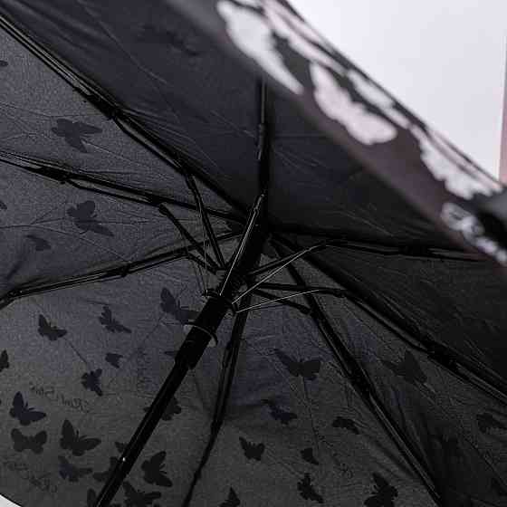 Полуавтоматический зонт с принтом, черный, 97 см Киев