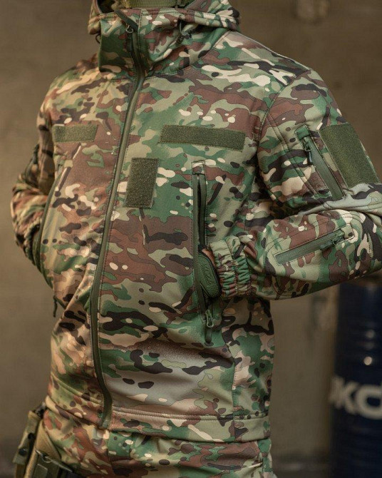 Демисезонный тактический костюм софтшел Softshell ROCKET мультикам  НП4862 Одесса - изображение 5