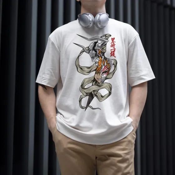 Футболка чоловіча з  принтом Блич Ичиго Куросаки 6 W Розмір 48 Дніпро