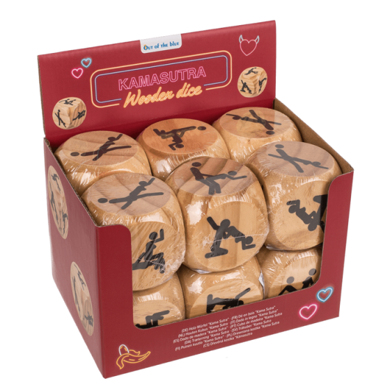 Дерев'яний кубик Kama Sutra Wooden Dice, 6x6 см Sex Aura Київ