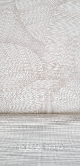 Обои виниловые на флизелине Sintra Adria метровые листья крупные 3д структурные бежевые Киев - изображение 3