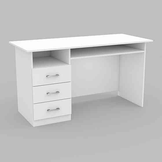 Стіл офісний ОСП-3, Білий, 1400/600/760 Львів